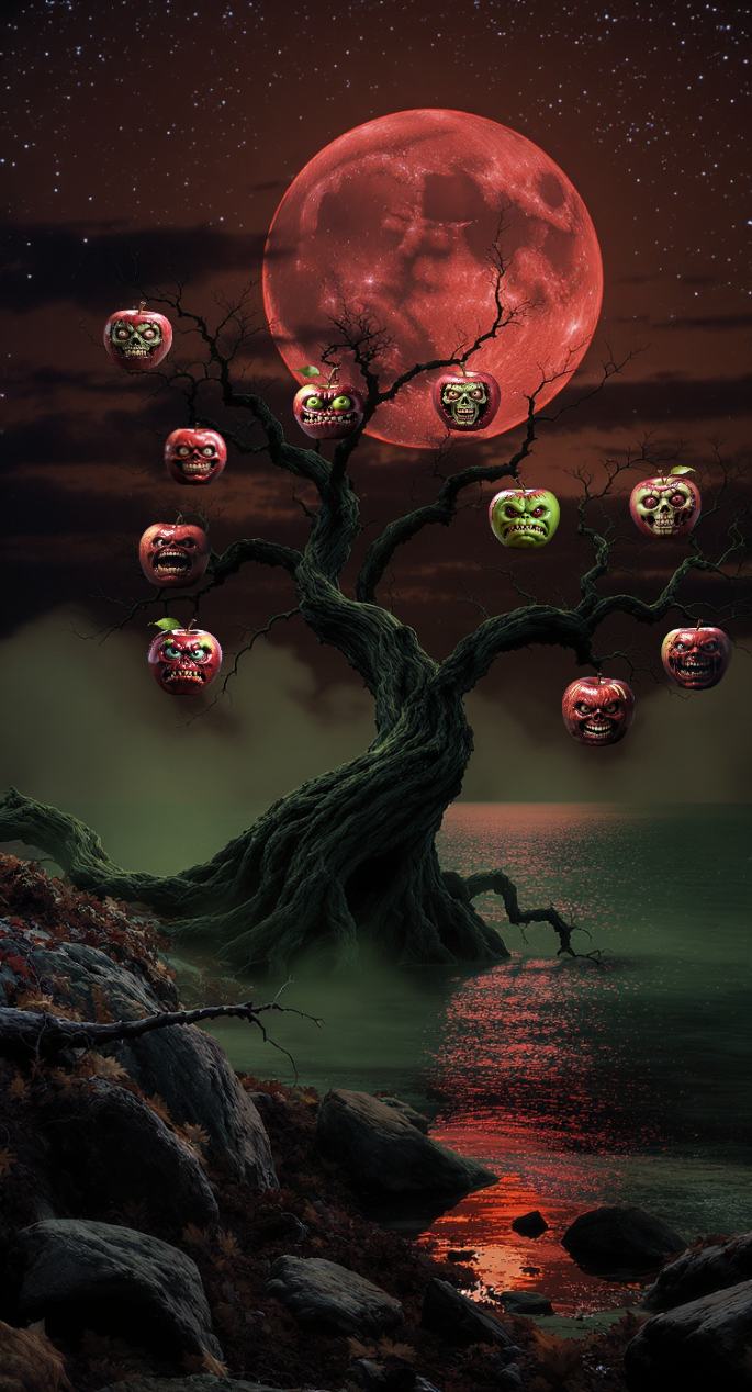 Halloween (10 Stems) scrapbook template preview