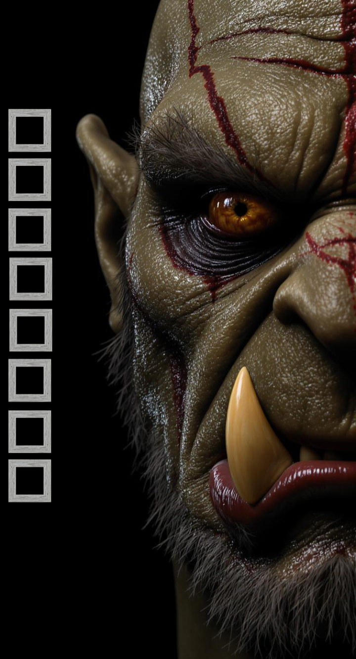 Orc (8 Stems) scrapbook template preview