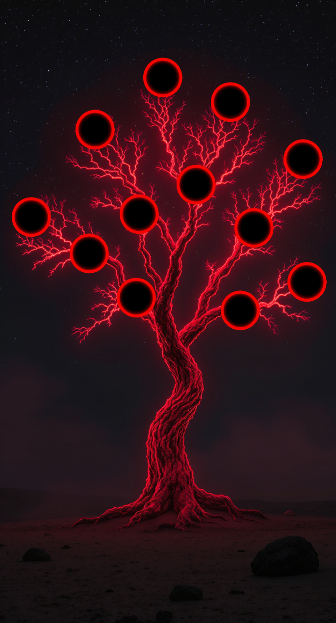 Family Tree (12 Stems) scrapbook template preview