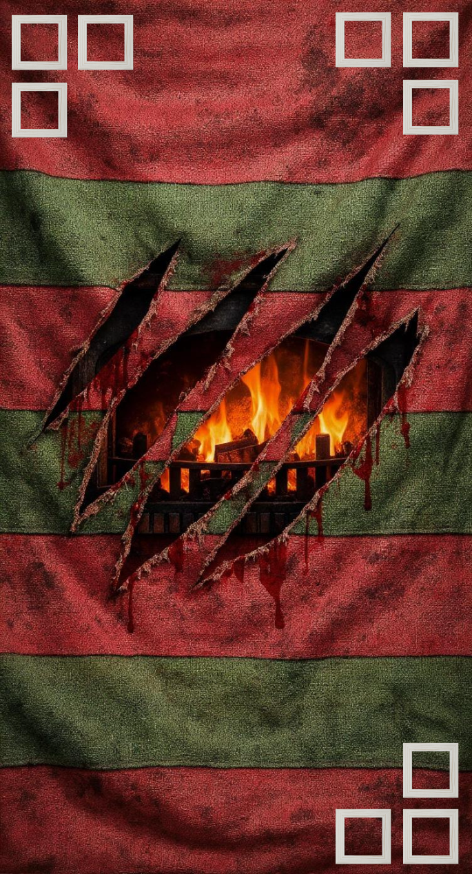 Horror (9 Stems) scrapbook template preview