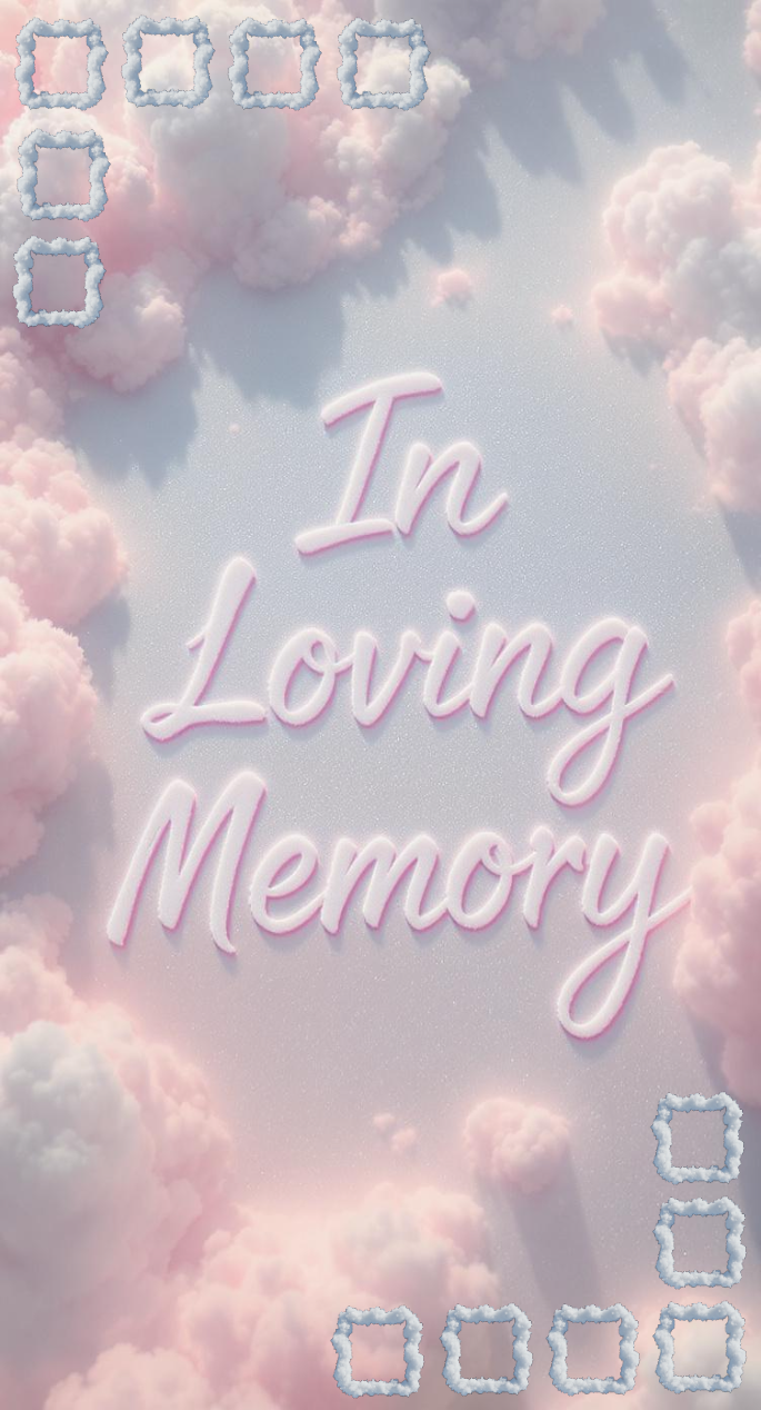 In Loving Memory (12 Stems) scrapbook template preview