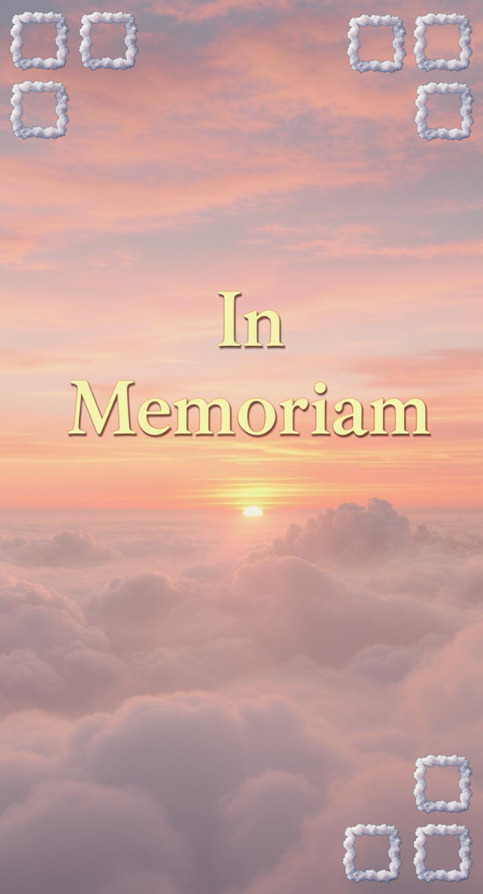 In Memoriam (9 Stems) scrapbook template preview