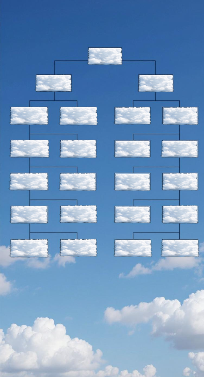 Family Tree (23 Stems) scrapbook template preview